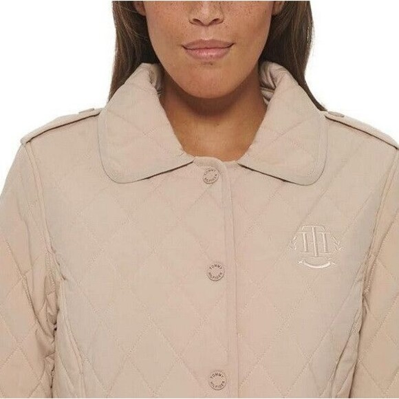 NWT Tommy Hilfiger Women’s Quilted Jacket Chino Size XL - Picture 3 of 4